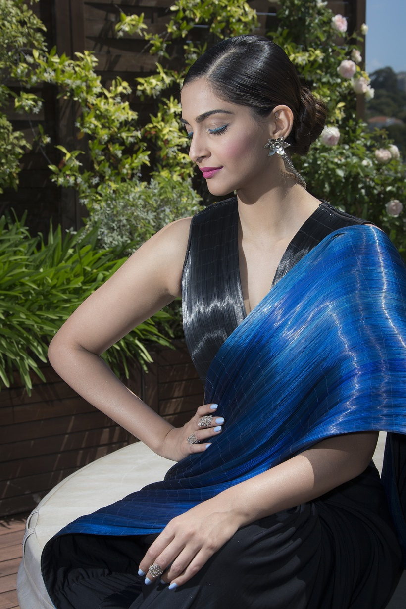 Sonam Kapoor poses for a portrait photograph at the 69th international film festival, Cannes